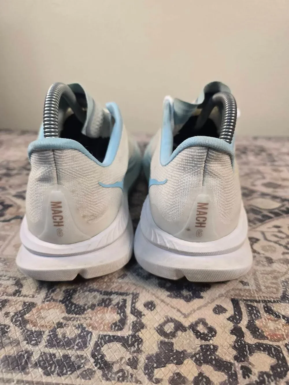 HOKA Mach 6 Frost Rose Gold Women's Running Shoes Size 9 B Athletic Sneakers